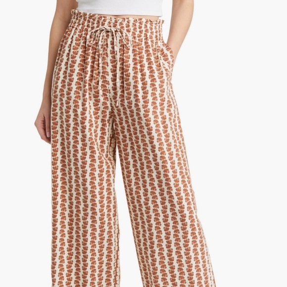Treasure and Bond Linen Print Pants - Picture 2 of 5